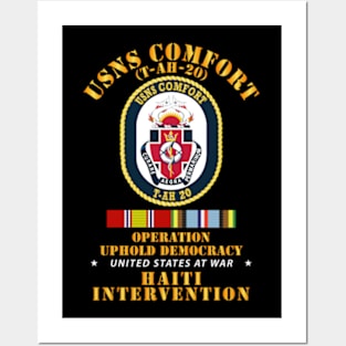 Uphold Demo - USNS Comfort - T-AH-20 w Svc Ribbons Posters and Art